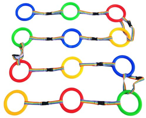 Corda da passeggio da 12 pezzi per scuola materna, guinzaglio anti-smarrimento per bambini con manici in plastica per asilo nido, asilo nido, attività all'aperto, 1