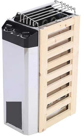 Sauna en Casa, Calentador de sauna acero inoxidable con control interno, herramienta calefacción for sala, estufa Vapor Suave