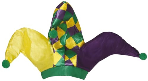 Guirca-Mütze Clown Joker Joker, mehrfarbig, Erwachsene 13166