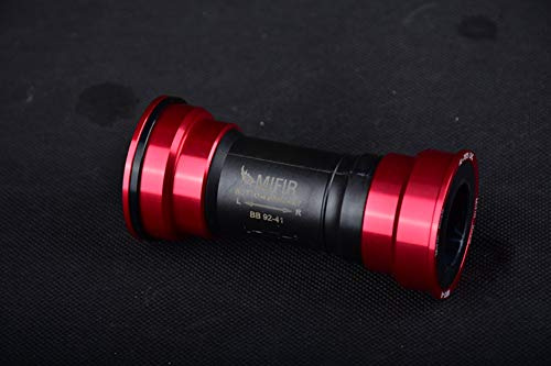 Bikeco BB86 BB90 BB92 Tretlager Press-Fit für Shimano/SRAM GXP Fahrrad Kurbelgarnitur / Welle (rot)
