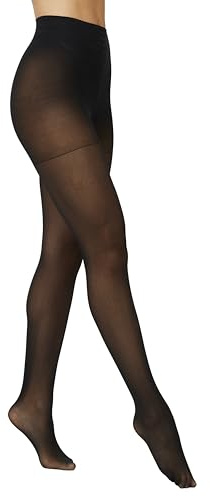 Hanes EcoSmart Seasonless Tights, Enhanced Panty, Sheer Toe, Black, Size X Large (Pack of 1)