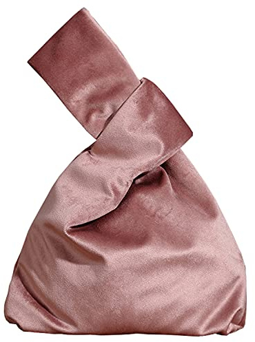 YuuTbiu, Handgelenktasche, elegante tragbare Handtasche, Samt-Knotenbeutel, Handy-Geldbörse, Geschenk für Damen