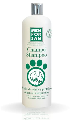 MENFORSAN Hundschampo med sidenproteiner och arganolja 1L, vitaliserar husdjurets päls