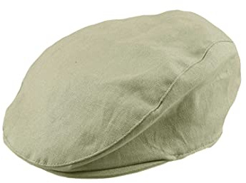 Bienzoe Pojkar Newsboy Bagare Hatt: Barn Bomull Linne Golf Utstyrsel Keps Beige 6/8