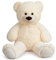 SNOWOLF Riesen XXL Teddybär Plüsch Kuschelbär Plüschbär mit Knopfaugen 110cm, Groß Weiches Teddy Bear Stofftier Geschenk ​am Geburtstag, Valentinstag oder Weihnachten（1.1m, Creme）