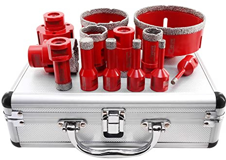SHDIATOOL M14 Diamond Drill Core Bits Vacuum Brazed 6/8/10/12/16/20/25/30/35/45/55/68/100MM for Porcelain Tile Marble Granite Stone