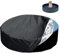 TOYMIS Cubierta para Piscina Perros, 160cm Redonda Cubierta para Piscina de Perros Diseño con Cordón a Prueba de Polvo Cubierta para Piscina para Perros para Bañera para Perros y Mascotas (Negro)