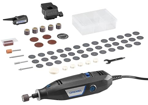Dremel 3100-2/60 Variable Speed Rotary Tool Kit- 2 Attachments and 60 Accessories, Ideal for a Variety of Crafting and DIY Projects- Cutting, Sanding, Grinding, Polishing, Drilling, and Engraving