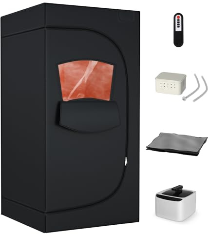 TOREAD 2024 Portable Steam Sauna for Home, Personal Full Body Sauna Tent with 2.6L 1000W Steamer, Foldable Home Spa Sauna for Relaxation, Gym, Yoga(Oxford Fabric, Easy Setup, Compact Design)