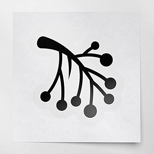 Decal Stickers of Elderberry (Black) (Set of 2) Premium Waterproof Vinyl Decal Stickers for Laptop Smartphone Car Dirt Bike Wall Room Mason Jar Bathtub Door Skateboard - BICVER1e38202BLW19Y24