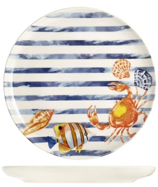 H&H Set 12 Piatti Piani Playa Cm26