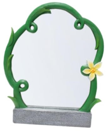 Fenteer Dekorative Schreibtisch Make -up Mirror Ornament Retro Chic Tischspiegel Fotografie Requisite für Badezimmer Wohnheim Wohnzimmer Home Dekoration