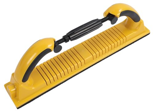 MEKOTRIN Manual Sanding Tool for 70mm Mesh Sand - Adjustable Flexible Dust Extraction Hand Sanding File Block ABS for Woodworking Cars Walls