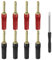 XMSJSIY Conectores tipo banana de 4 mm para altavoz, conectores tipo banana de alta fidelidad, chapados en oro, para cable de altavoz, sistema de sonido receptor de audio/video de cine en casa, 4