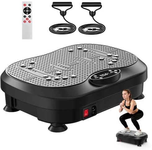 NISILIN Máquina de ejercicio con placa de vibración para drenaje linfático con 200 niveles, equipo de entrenamiento de fitness para todo el cuerpo, tabla de agitación, gimnasio para pérdida de peso