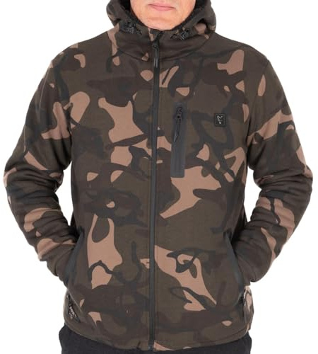Fox Camo Full Zip Prem Sherpa Hoodie - Angelpullover
