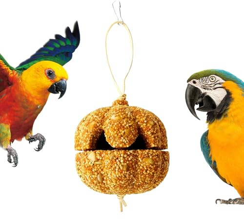 Syengery Trattamenti per Uccelli | per Animali Snack Giocattolo Masticabile per Pappagalli | Giocattolo per Uccelli A Forma di | per Inseparabile, Canarino, Conuro, Coniglietto, Cavia e Cincillà