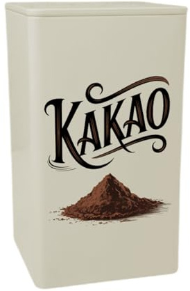 speecheese Kakao vintage förvaringsburk 900 ml i retrodesign som plåtburk 900 ml för samlare