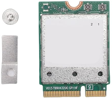 XUMIUZIY Tarjeta Inalámbrica WiFi 7, Adaptador de Red M.2 con 2,4 GHz, 5 GHz, 6, Triple Banda, Velocidad de 5,8 Gbps, Tecnología 4K QAM MLO, para Portátiles Winos 11