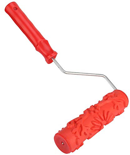 Aolidsive Rodillo de Goma en Relieve, Material 100% Nuevo para Pintura de Pared de Bricolaje, Crea Hermosos Patrones con Diseño de Flores y Vetas de Madera, Perfecto para Proyectos de Decoración del
