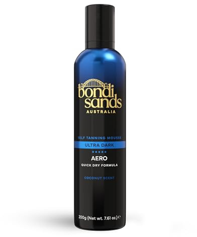 Bondi Sands Aero Self Tanning Foam | Lightweight + Fast-Drying Aerosol Formula Gives Skin a Hydrated, Long-Lasting Bronzed Glow | Ultra Dark, 7.61 Oz/225 mL