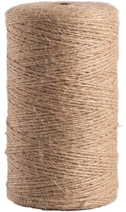 Natürliches Vintage-Juteseil, Schnur, Rolle, Nähen, Weihnachten, Basteln, Juteschnur, Faden, Hochzeit, handgefertigt, DIY, Party, Schleifen, Dekoration (Farbe: 1 mm, 10 m)