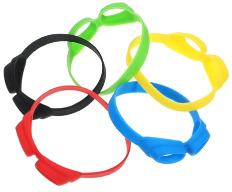 Garneck 5pcs Silicone Marker Wine Charm Decorative Drink Bottle Markers for Kitchen Party Wine Charms Replaceable Drink