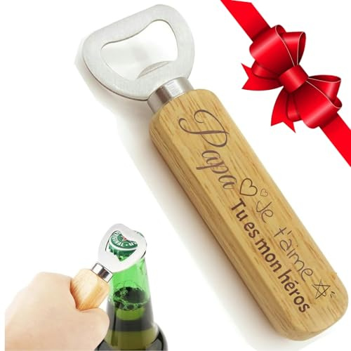 Cadeau Papa Décapsuleur,Idee Cadeau Papa Anniversaire Cadeau Fete Des Peres Original Decapsuleur biere magnétique Cadeau Pour Papa Cadeaux Papa Cadeau Noel Papa Cadeau Pere