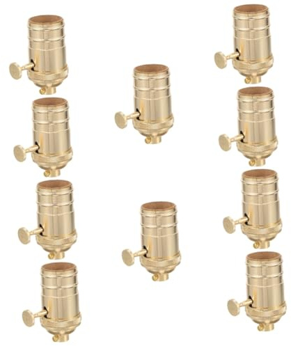 Artibetter 10pcs Retro Lamp Holder Vintage Light Bulb Socket Lamp Socket for Screw Bulb Holder Knob