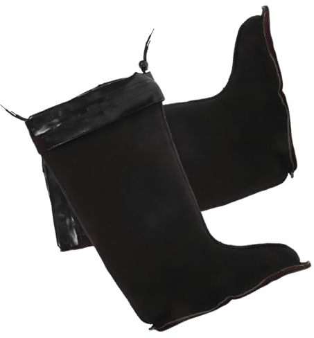 HOMSFOU 1 Paar Stiefel Einlegesocken für Herren Größe 41 Winter Gewebe | Regenstiefel, Schwarz, Winterdick und Gemütlich, Leicht zu Reinigen, Rutschfest