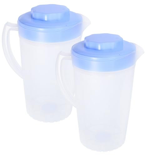 MAGICLULU 2pezzi Bottiglia Per Bevande in Grande Capacità Bottiglia Per Acqua Fredda Per Succhi Di Frutta Adatta Per Frigorifero e Uso Quotidiano