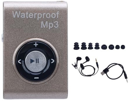 Lettore MP3 Subacqueo, Portatile Ricaricabile IPX8 Acqua MP3 8 GB con Cuffia Adatto per il Nuoto Surf Surfine in Esecuzione