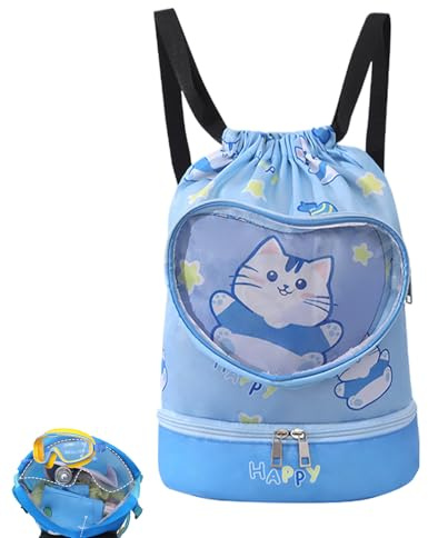 Ruwshuuk Bolsa De Natación Infantil Mochila Impermeable Para Playa