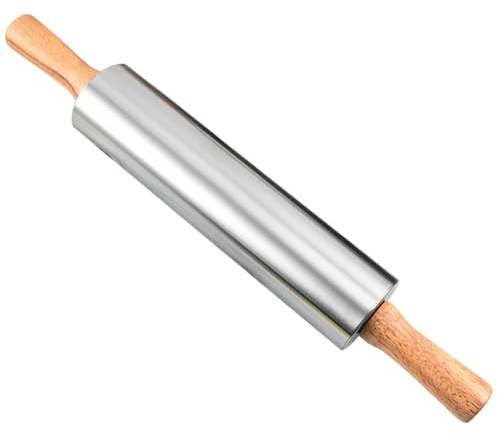 ROMISBABA Mattarello Per Pasta Professionale Stendere Fondente Impastare Pizza Biscotti Tortillas Ravioli Superficie Levigata Facile Da Pulire e Usare Materiale Naturale Sicuro