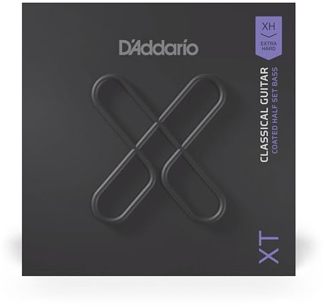 D'Addario Corde per chitarra - Corde XT Composite - XTCX-3B - Corde per chitarra classica - Mezzi set, tensione extra alta, rame argentato con anima composita