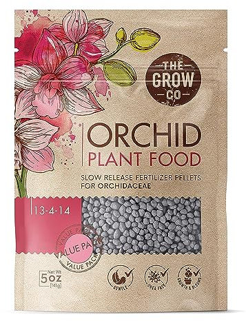 Bloom Booster Fertilizer Pellets for Orchids in Pots - Slow Release Nutrients for Healthy Flower & Reblooms