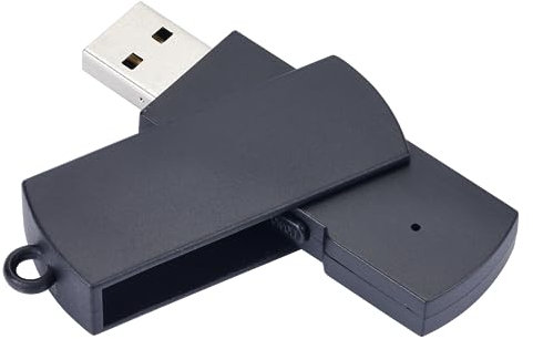 Registratore Vocale USB Digital microfono Portatile 64GB Registratore Audio Digitale Professionale Ricaricabile USB per Lezioni, Riunioni, Interviste (Black)