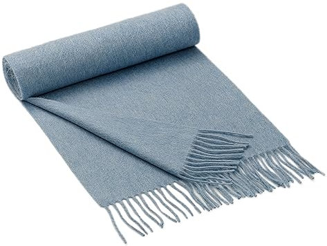Momooda Kaschmir Schal Damen Winter, Weich, Warm, Schal, Wickelschal, Elegante formelle Schals mit Quaste, Hellblau