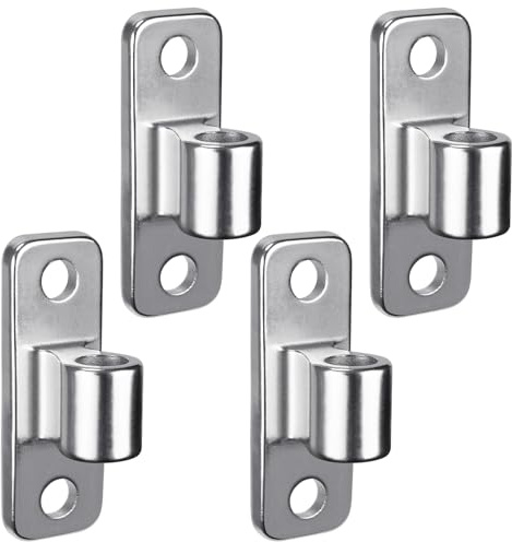 Insaga Torscharnier, 4 Stück Shwerlast Gartentor Augenscharnier Platte mit 16mm Loch (100 x 35mm) Edelstahl Metall Zauntor Torangel Torband für/Bauernhoftor/Feldtor/Holzzaun, Vertikal