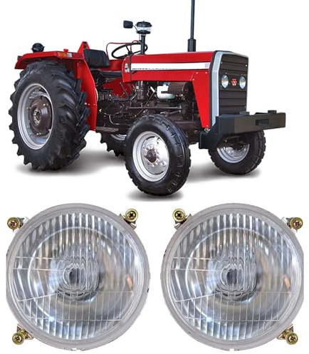 APSMOTIV Traktor-Scheinwerfer passend für Massey Ferguson Traktorleuchten, 100 200 500 600 Serie Traktorleuchten 1860178M1 1672767M91 Scheinwerfer Lh Lh Dip Traktor Ersatzteile für Massey Ferguson Mf