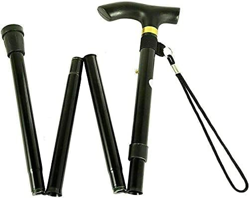 Marco Paul Gehstock, faltbar, verstellbar, rutschfest, leicht, Aluminium, Mobilitätshilfe, Reisen, tragbar, Gehhilfe, Unisex