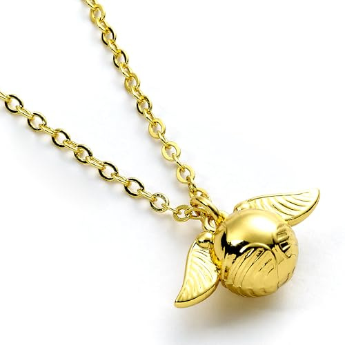 Harry Potter Gyllene Snitch Halsband Guld Merch, Film, Golden Snitch, Standard, Zink, Ingen ädelsten