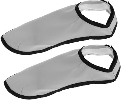 PAMINGONO 1paar Friseur Schuhe Überzieher Für Hairstylisten Atmungsaktive Haar Schneide Zubehör Große Graue Schuhabdeckungen Für Salon Schutz Vor Haaren Und Schmutz