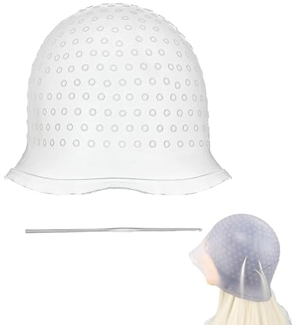 Bonnet à mèches, couleur mèches, bonnet de coiffure, bonnet de coiffure, bonnet de teinture, accessoire de teinture pour cheveux, mèches jetables, couleur des cheveux, pinceau de teinture, lot de