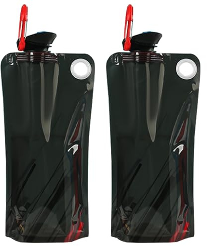 2 Piezas Bbotella Agua Plegable 1l,Soft Flask Plegable Con Mosquetón,Bolsas De Agua Reutilizables Festival,Botella Plegable Agua Sin Bpa Blanda Para Senderismo,Accesorios De Viaje,Festival,Fiesta