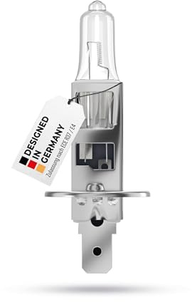 alca® H1 Halogen Lampe Auto I P14.5s I 12V 55W Halogen Scheinwerfer I 3200 K I Scheinwerferlampe Glühbirne I KFZ I Abblendlicht Fernlicht