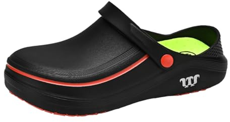 YUKTOPA Sabots de Travail Unisexe Chaussures Anti Slip de Jardin pour Hommes Femmes Salle à Manger Chaussures antidérapantes Jardin Cuisine Salle à Manger Hôpital