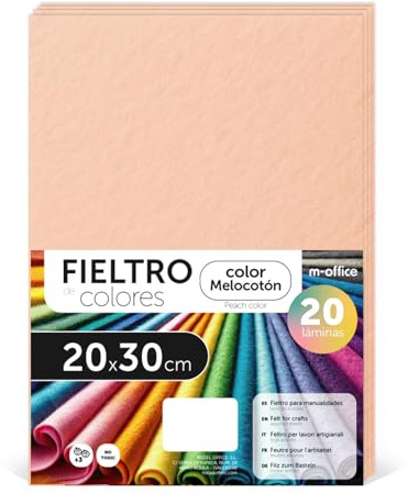 m-office Bastelfilz für DIY-Projekte, Filzplatten in bunten Farben, Weich und Flexibel, Material für Nähen und Patchwork Stoffe, Ideal Handarbeiten, Deko Kunsthandwerk, 40x60cm, (Dunkelgrün, 5 Stk)