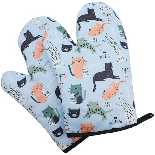 Ofenhandschuhe,1 Stück Topfhandschuhe, Backofenhandschuhe, 27x18 cm, Hitzebeständig, Für Kochen, Backen, Grillen, Camping