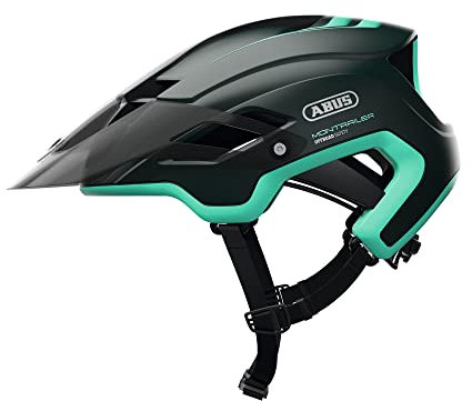 ABUS Mountainbike-Helm MonTrailer - Robuster Fahrradhelm für den Geländeeinsatz - Unisex - Grün, Größe L